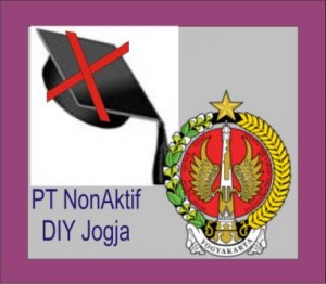 Daftar PT Non Aktif di DIY Jogja Daftar PT Non Aktif di DIY Jogja